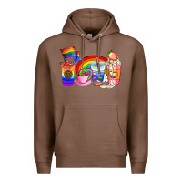 Chestnut pride coffee cups Premium Hoodie - AdoDesignShop