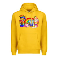 Lemon pride coffee cups Premium Hoodie - AdoDesignShop