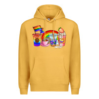 Mustard pride coffee cups Premium Hoodie - AdoDesignShop