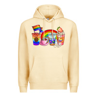 Pina Colada pride coffee cups Premium Hoodie - AdoDesignShop