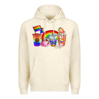 Sandshell pride coffee cups Premium Hoodie - AdoDesignShop