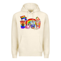 Tofu pride coffee cups Premium Hoodie - AdoDesignShop