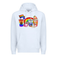 White pride coffee cups Premium Hoodie - AdoDesignShop