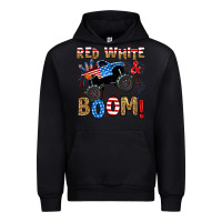 Black red white boom monster truck Urban Hoodie - RanaPortraitStore