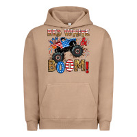 Pigment Burro red white boom monster truck Urban Hoodie - RanaPortraitStore