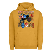 Pigment Peanut Butter red white boom monster truck Urban Hoodie - RanaPortraitStore