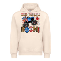 Sandshell red white boom monster truck Urban Hoodie - RanaPortraitStore