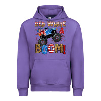 Tulip red white boom monster truck Urban Hoodie - RanaPortraitStore