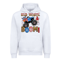 White red white boom monster truck Urban Hoodie - RanaPortraitStore