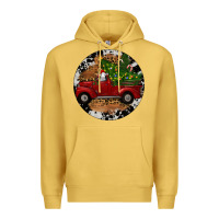 Antique Gold Farm Truck Christmas Premium Hoodie - RanaPortraitStore