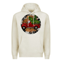 Oatmeal Heather Farm Truck Christmas Premium Hoodie - RanaPortraitStore