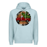 Blue Mist Farm Truck Christmas Premium Hoodie - RanaPortraitStore