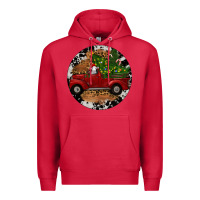 Cardinal Farm Truck Christmas Premium Hoodie - RanaPortraitStore