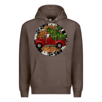Coffee Farm Truck Christmas Premium Hoodie - RanaPortraitStore