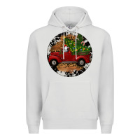 Dove Grey Farm Truck Christmas Premium Hoodie - RanaPortraitStore