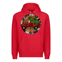 Red Farm Truck Christmas Premium Hoodie - RanaPortraitStore