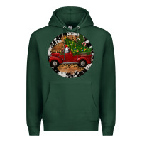 Sports Green Farm Truck Christmas Premium Hoodie - RanaPortraitStore