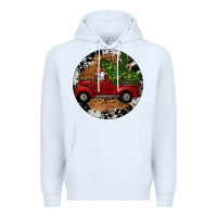 White Farm Truck Christmas Premium Hoodie - RanaPortraitStore