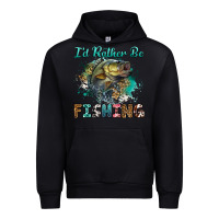 Foreset Green i'd rather be fishing Urban Hoodie - RanaPortraitStore