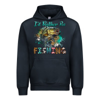 Navy i'd rather be fishing Urban Hoodie - RanaPortraitStore