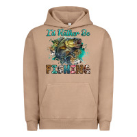 Pigment Burro i'd rather be fishing Urban Hoodie - RanaPortraitStore