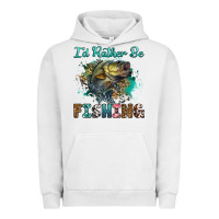 Pigment Lunar Rock i'd rather be fishing Urban Hoodie - RanaPortraitStore