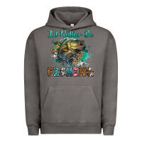 Pigment Tornado i'd rather be fishing Urban Hoodie - RanaPortraitStore