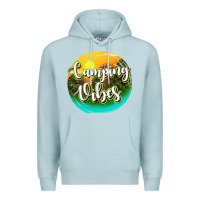 Blue Mist camping vibes Premium Hoodie - texasbilliewilder