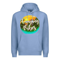 Colony Blue camping vibes Premium Hoodie - texasbilliewilder