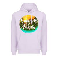 Lilac camping vibes Premium Hoodie - texasbilliewilder