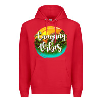 Red camping vibes Premium Hoodie - texasbilliewilder