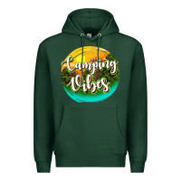 Sports Green camping vibes Premium Hoodie - texasbilliewilder