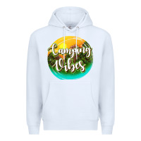 White camping vibes Premium Hoodie - texasbilliewilder