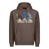 Coffee lacrosse gnomes Premium Hoodie - Zillion Design Studio