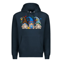 Navy lacrosse gnomes Premium Hoodie - Zillion Design Studio