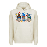 Oatmeal Heather lacrosse gnomes Premium Hoodie - Zillion Design Studio