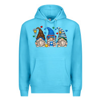 Ocean Blue lacrosse gnomes Premium Hoodie - Zillion Design Studio