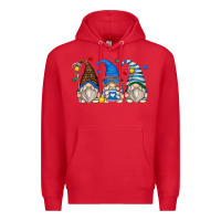 Red lacrosse gnomes Premium Hoodie - Zillion Design Studio