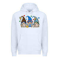 White lacrosse gnomes Premium Hoodie - Zillion Design Studio