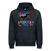 Navy fourth of july monster truck all american boy Urban Hoodie - RanaPortraitStore