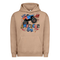 Pigment Burro fourth of july monster truck all american boy Urban Hoodie - RanaPortraitStore