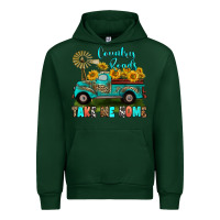 Forest Green country roads take me home Urban Hoodie - RanaPortraitStore