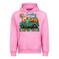Fuchsia Pink country roads take me home Urban Hoodie - RanaPortraitStore
