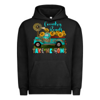 Pigment Black country roads take me home Urban Hoodie - RanaPortraitStore