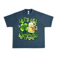 Midnight Navy let's get shamrocked Urban Heavy Tee - Artiststas