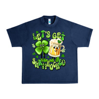 Navy let's get shamrocked Urban Heavy Tee - Artiststas