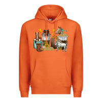 Carrot coffee cups horses Premium Hoodie - texasbilliewilder