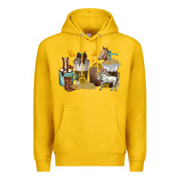 Lemon coffee cups horses Premium Hoodie - texasbilliewilder
