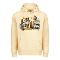 Pina Colada coffee cups horses Premium Hoodie - texasbilliewilder