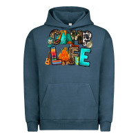 Pigment Midnight Navy camp life Urban Hoodie - RanaPortraitStore